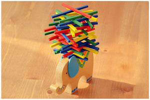 Wooden Educational Elephant Balancing Blocks