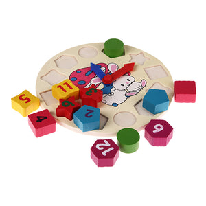 Wooden Educational Digital Geometry Clock