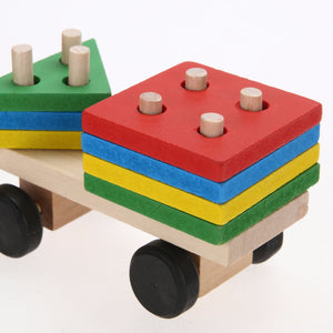 Wooden Stacking Train Block Toy