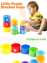 Stack Cup Set Baby Toy with Numbers and Letters