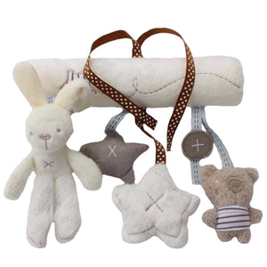 Mobile Rabbit Baby Plush Toy for Car Seat