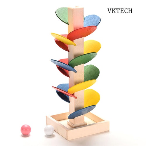 Wooden Cascading Ball Tree Toy