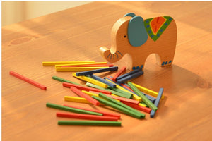 Wooden Educational Elephant Balancing Blocks